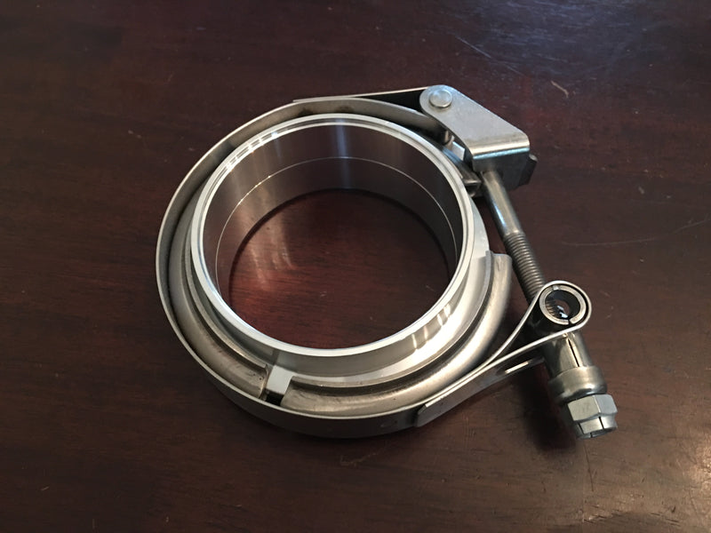 V Band Assembly, Aluminum, Quick disconnect Clamp