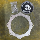 Matte finish 8 point stainless steel exhaust ring