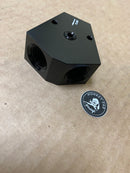 Y block with port and mounting holes