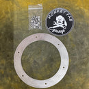 Matte finish round Exhaust trim rings