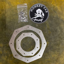 Matte finish Octagon Exhaust Trim Rings