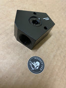 Y block with port and mounting holes