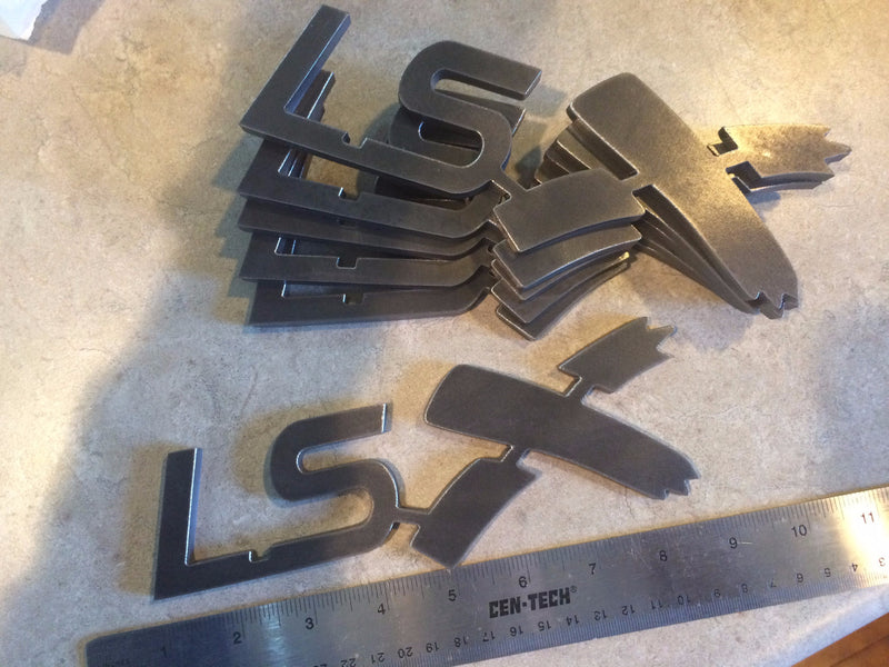 Big Ass Steel LSX Badge 8"x3"x1/4"