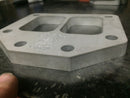 T6 Borg Warner style Divided 1/2" Stainless Steel Flange with Support tab