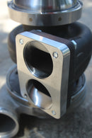 T6 Billet Flange to Dual Tube