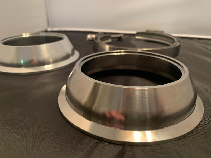 T6 5” to 4” Marmon V-band reducer flange BW Style