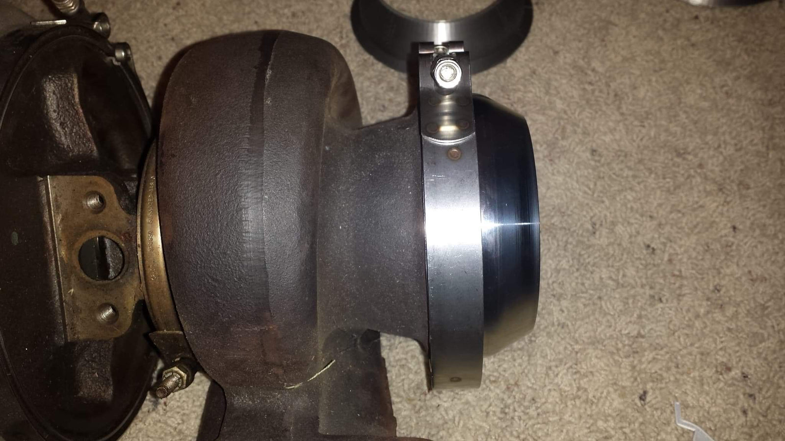 Banded Reducer T6 5” to 4” Marmon V-band reducer flange BW Style