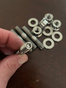 Titanium Studs Kit, 3/8-16 2" with Ti washers and nuts