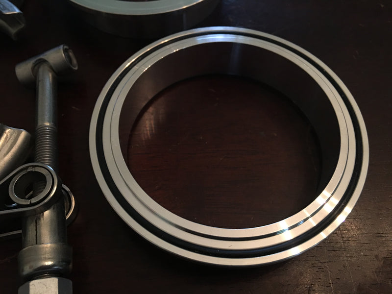 V Band Assembly, Half and half SS & Aluminum, w/Clamp