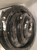 AN Hose, Braided Steel Black Nylon (by the foot)