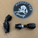 PTFE AN Hose Ends Fittings Black