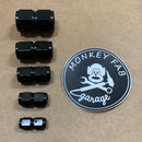 Female To Female, AN Union 0, 45, and 90 degree