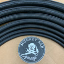 AN Hose, Braided Steel Black Nylon (by the foot)