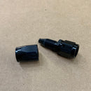 AN Hose Ends, Black (for reg nylon/ steel braided hose)