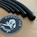AN Hose, Braided Steel Black Nylon (by the foot)