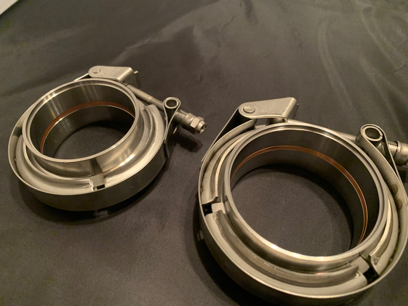 Copper gasket V Band Assembly, Stainless Steel, Quick disconnect Clamp