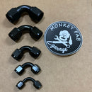 Female To Female, AN Union 0, 45, and 90 degree