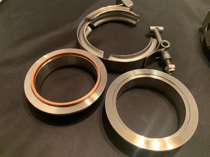 Copper gasket V Band Assembly, Stainless Steel, Quick disconnect Clamp