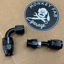 PTFE AN Hose Ends Fittings Black