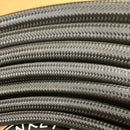 AN Hose, Braided Steel Black Nylon (by the foot)