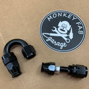 PTFE AN Hose Ends Fittings Black