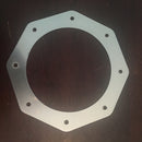 Matte finish Octagon Exhaust Trim Rings